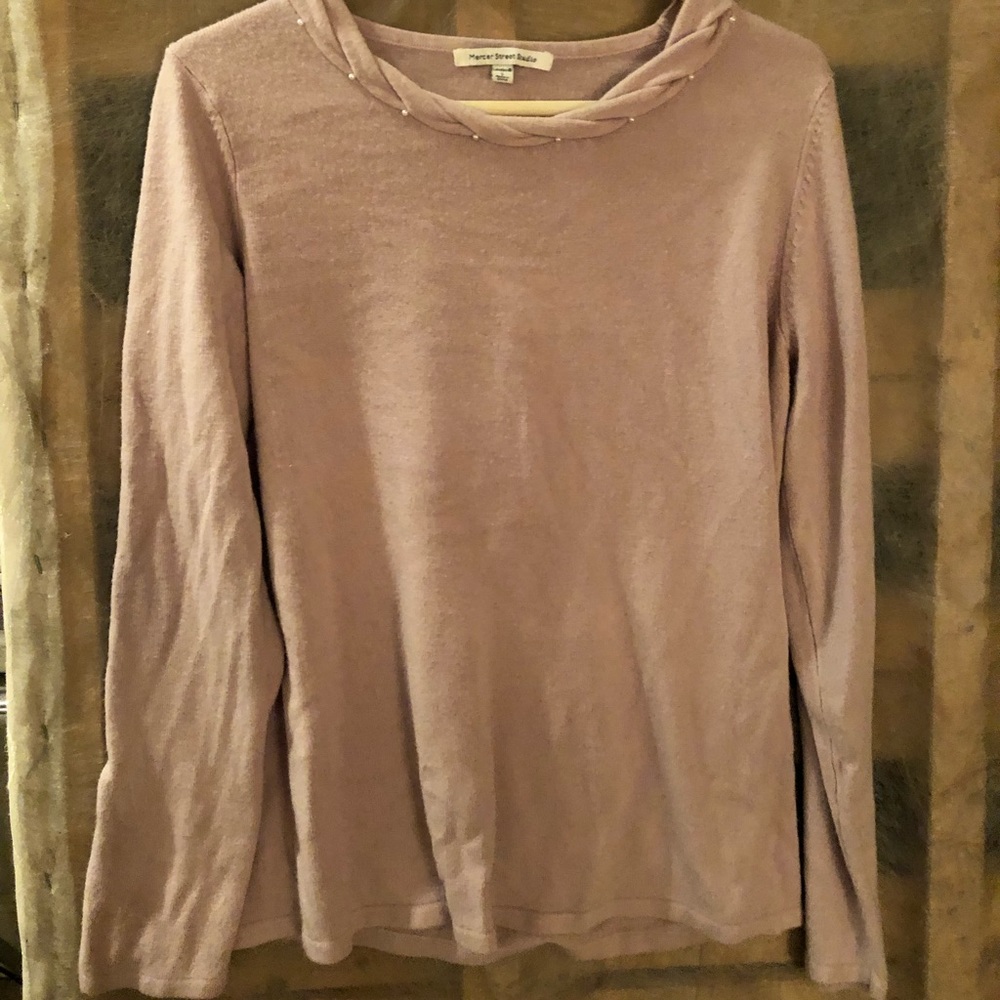 Large dusty pink sweater